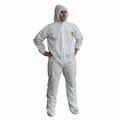 Cordova C-Max SMS Coverall with Hood & Boots - White, 4XL, 12PK SMS4004XL